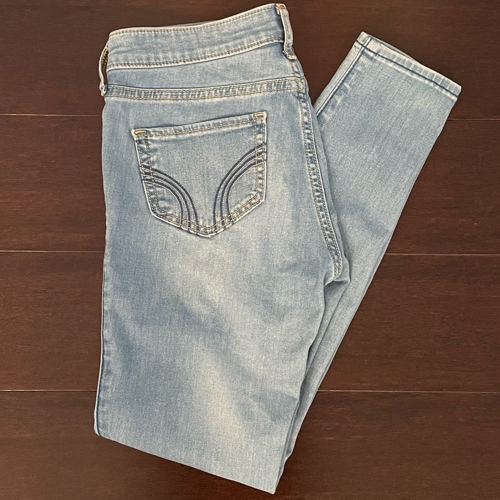 Women Hollister Skinny Jeans Blue Good Condition
